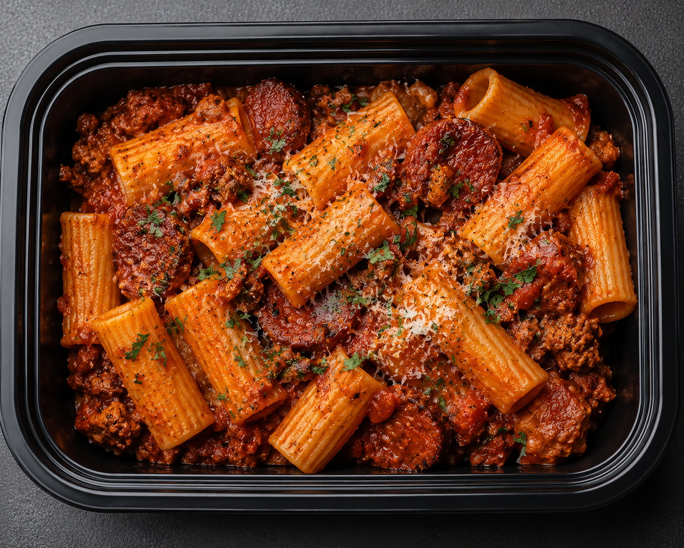 N'duja & Chorizo Ragu with Rigatoni Pasta